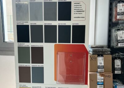 Nuancier VMZINC pour travaux de zinguerie et toiture